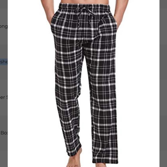 SOLD - CYZ Men's 100% Cotton Super Soft Flannel Plaid Pajama Pants - - Picture 7 of 7